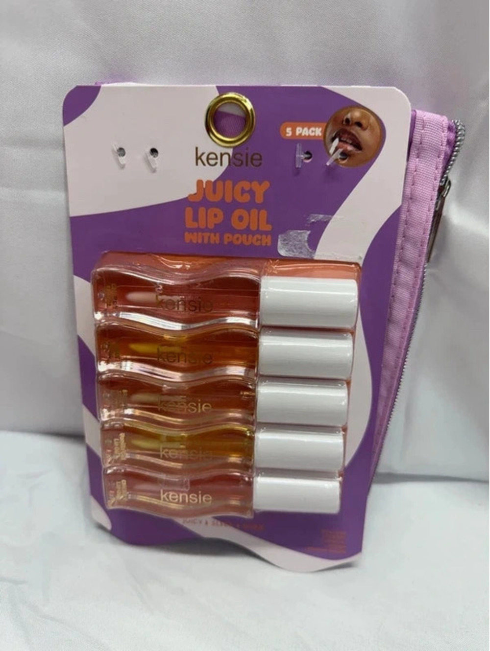Kenzie 5pack lip oil with pouch